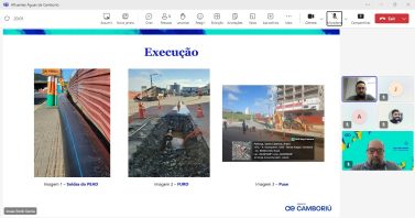 Águas de Camboriú aborda obras de travessia da adutora e esgotamento sanitário durante reunião com comunidade